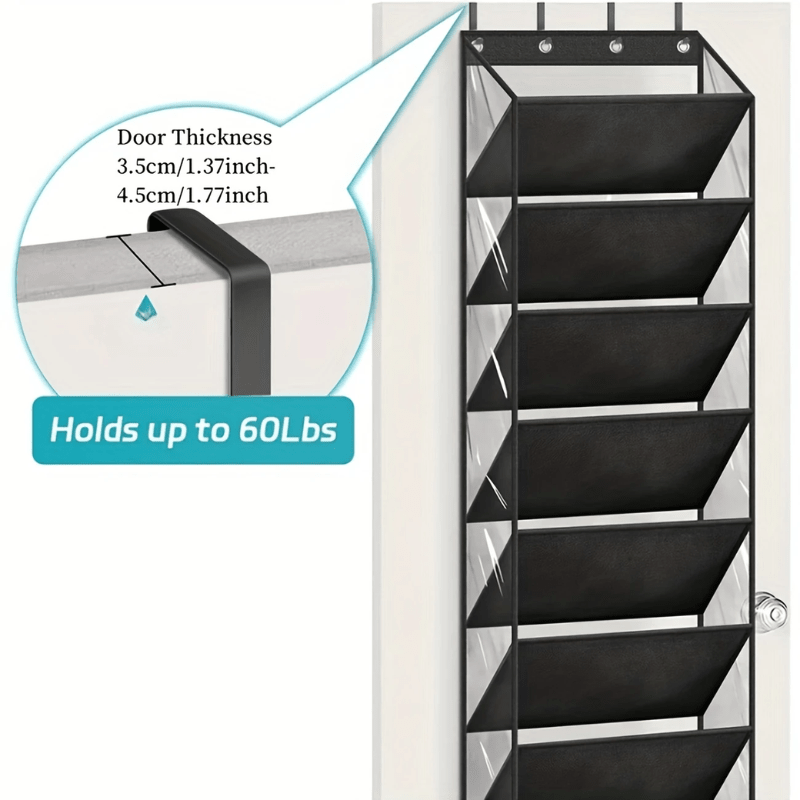 10-Tier Over-the-Door Foldable Shoe Organizer - mymaison