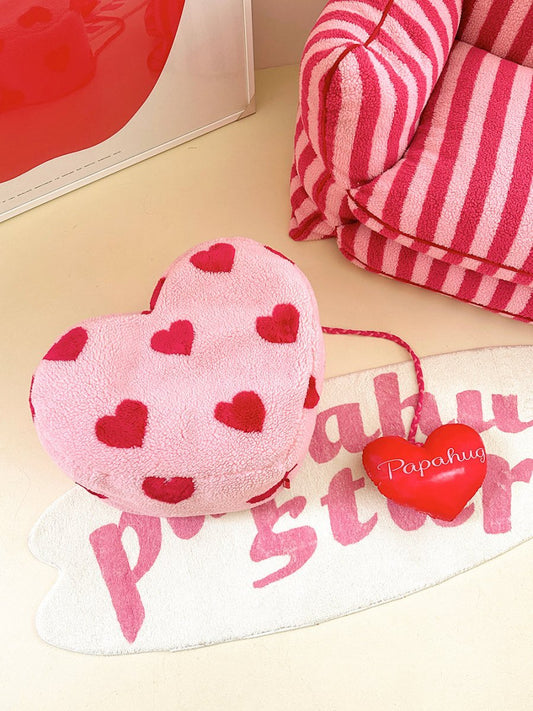 Polka Heart Pink Love Stool - mymaison
