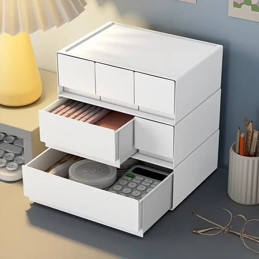 Stackable Bedroom Bedside Drawer Organizer - White (1pc) - mymaison